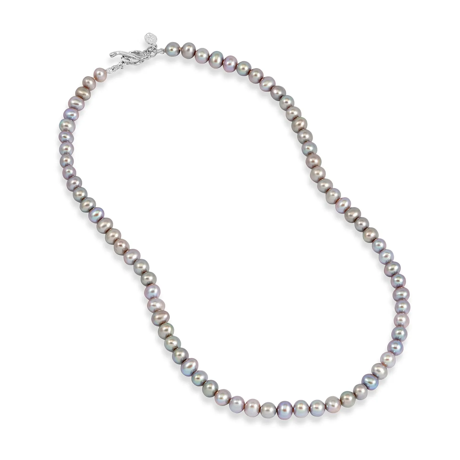 Timeless Dove Grey Freshwater Pearl Necklace