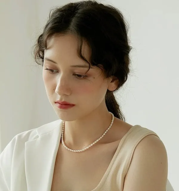 Timeless Pearl Beads Necklace with OT buckle