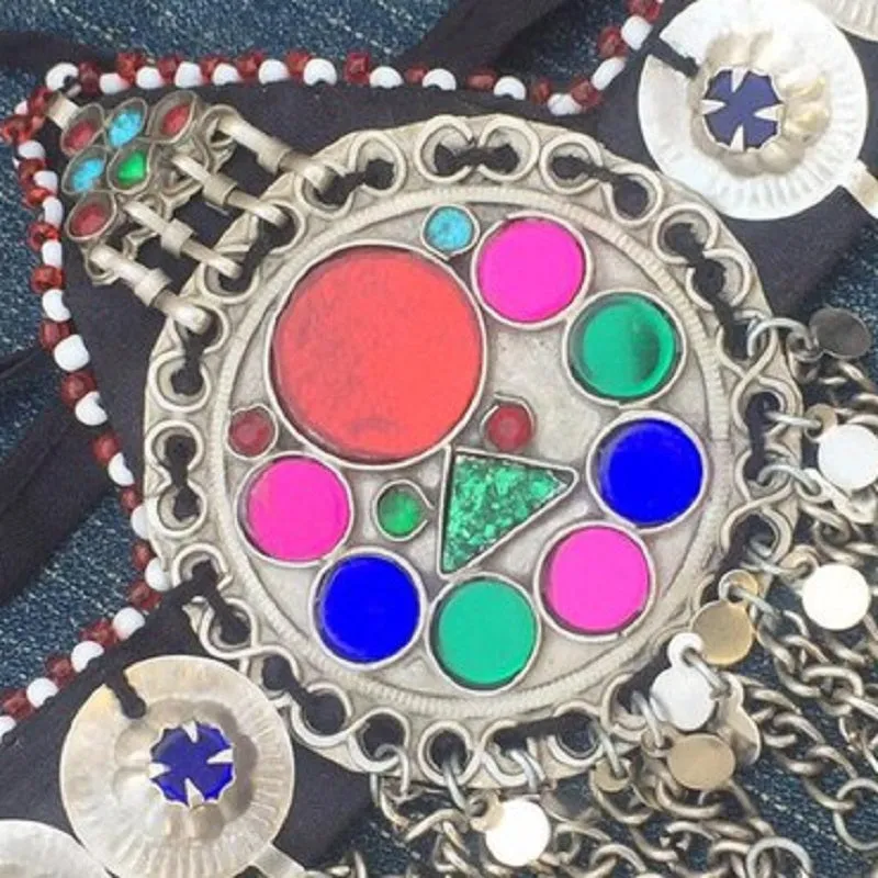 Tribal Afghan Ethnic Matha Patti, Afghan Head Piece