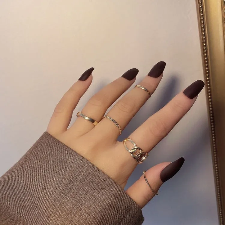 Twist Personalized Metal Fashion Ring Set