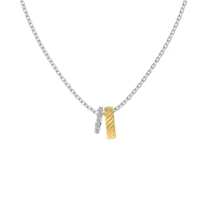 Two-Tone Pavé Duo Necklace