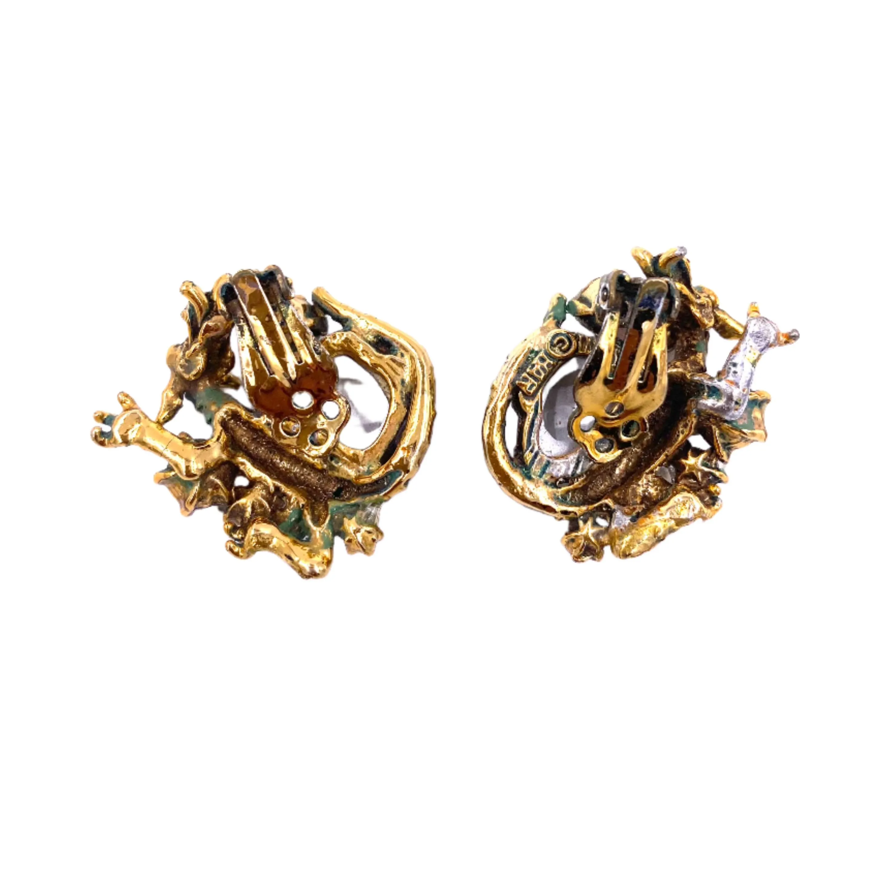 Vintage HAR Dragon Earrings 1959 " Cobra set"