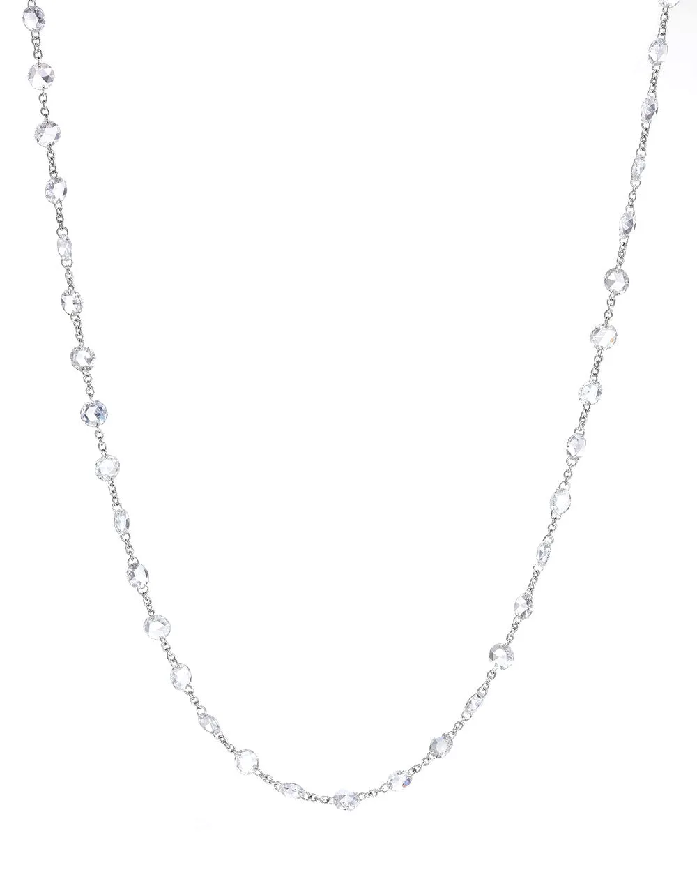White Gold Ethereal Diamond 3-Link Chain Necklace
