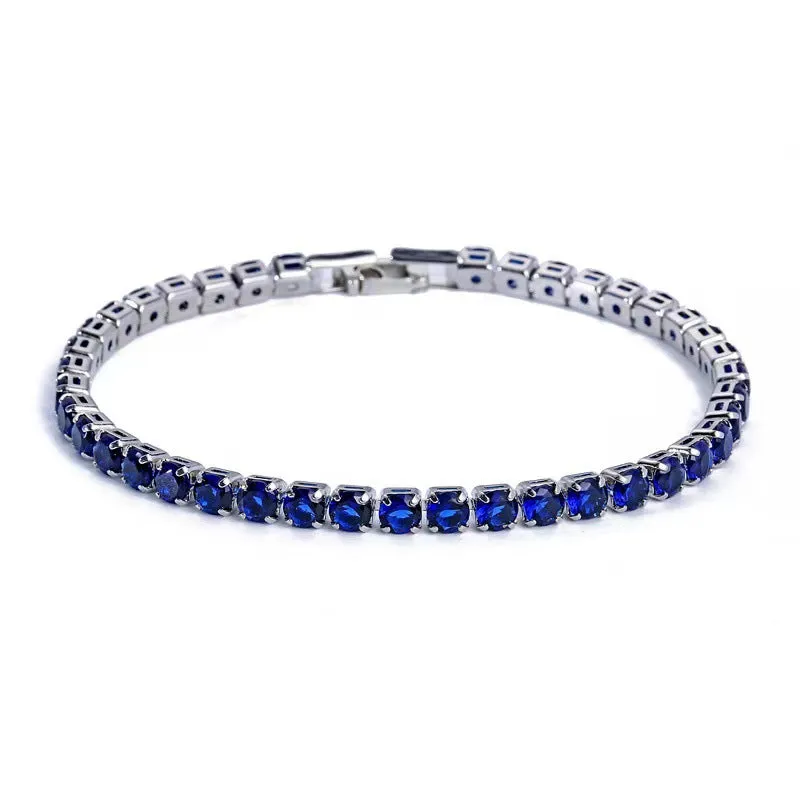 Wholesale round 4mm hip hop fashionable copper bracelet