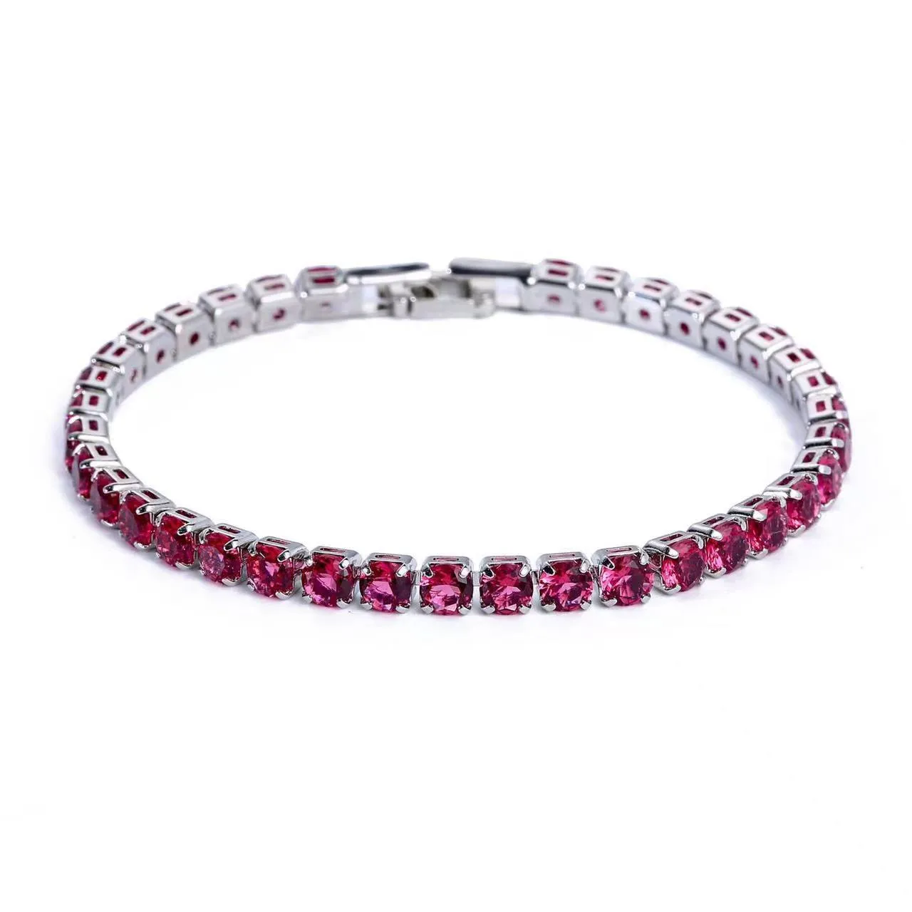 Wholesale round 4mm hip hop fashionable copper bracelet