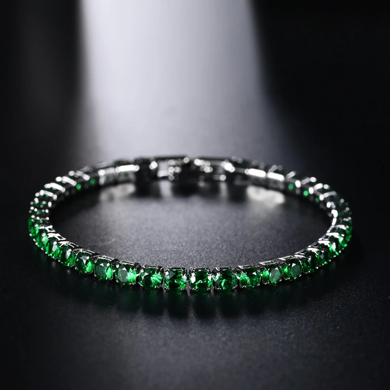Wholesale round 4mm hip hop fashionable copper bracelet