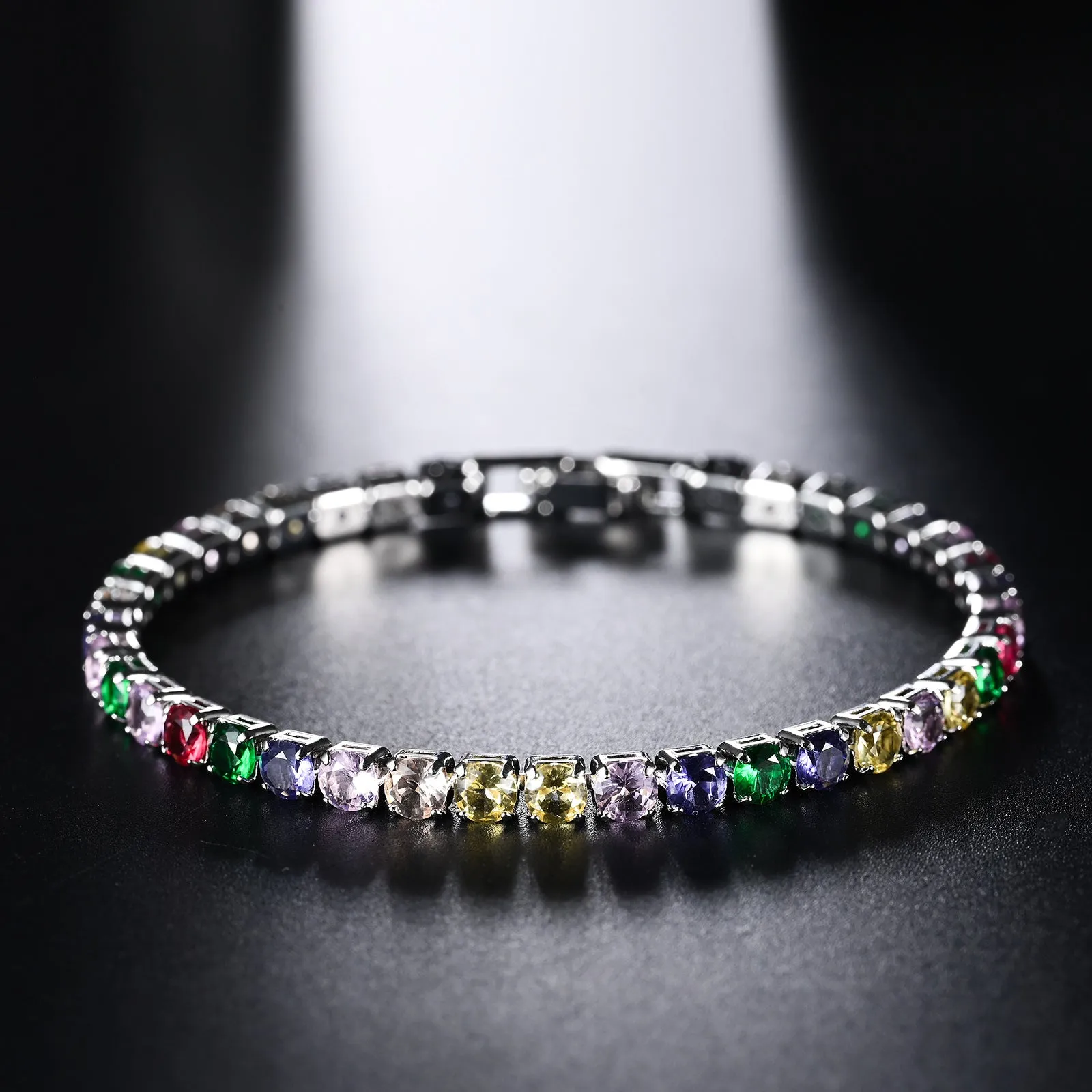 Wholesale round 4mm hip hop fashionable copper bracelet
