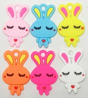 Yellow Multicolor Polymer Clay One Hole Charms